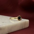 Image 8 of Bron Jewelry gold 'Sprite' ring with London Blue Topaz