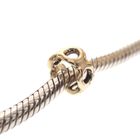 Image 2 of Pandora spacer; Gold; Holes