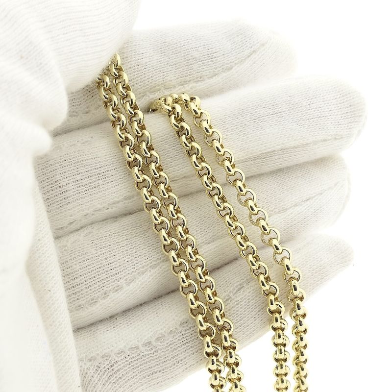Image 7 of Gold jasseron link chain