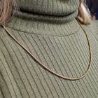 Image 2 of 18 carat snake link chain | 54 cm