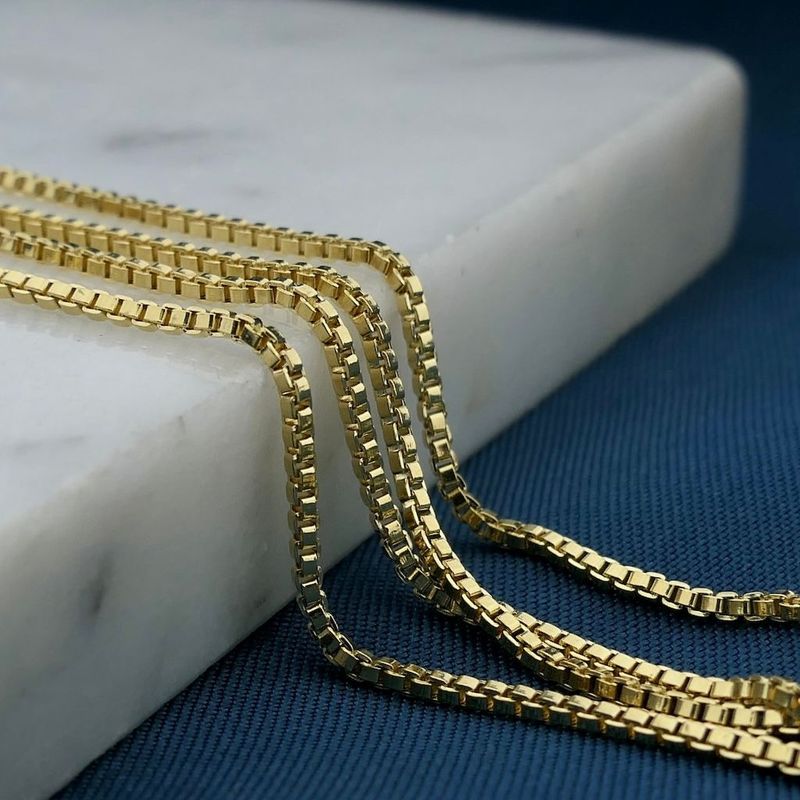 Image 2 of Golden Venetian link chain