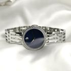 Image 11 of Movado Esperanza; Women's watch with diamonds and Bleu 'Mother of Pearl' dial; 0607231