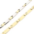 Image 7 of Bicolor gold fantasy link necklace; 14 karat; 44 cm