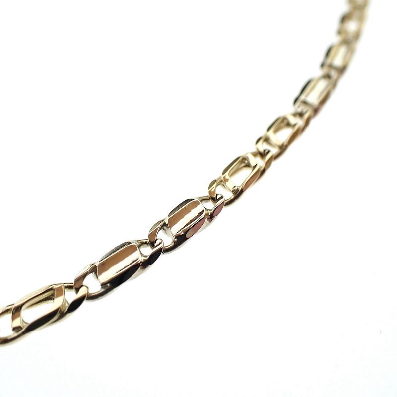 Image 5 of Two-tone gold Figaro link chain