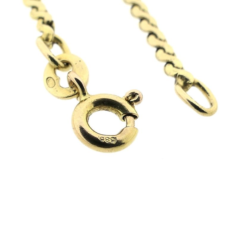 Image 3 of Gold S-link chain.