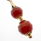 Image 3 of Vintage gold pendant with carnelian stones