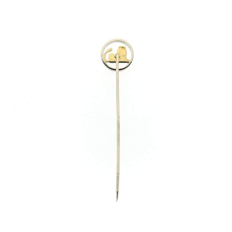 Image 2 of Two-tone gold lapel pin with ING lion