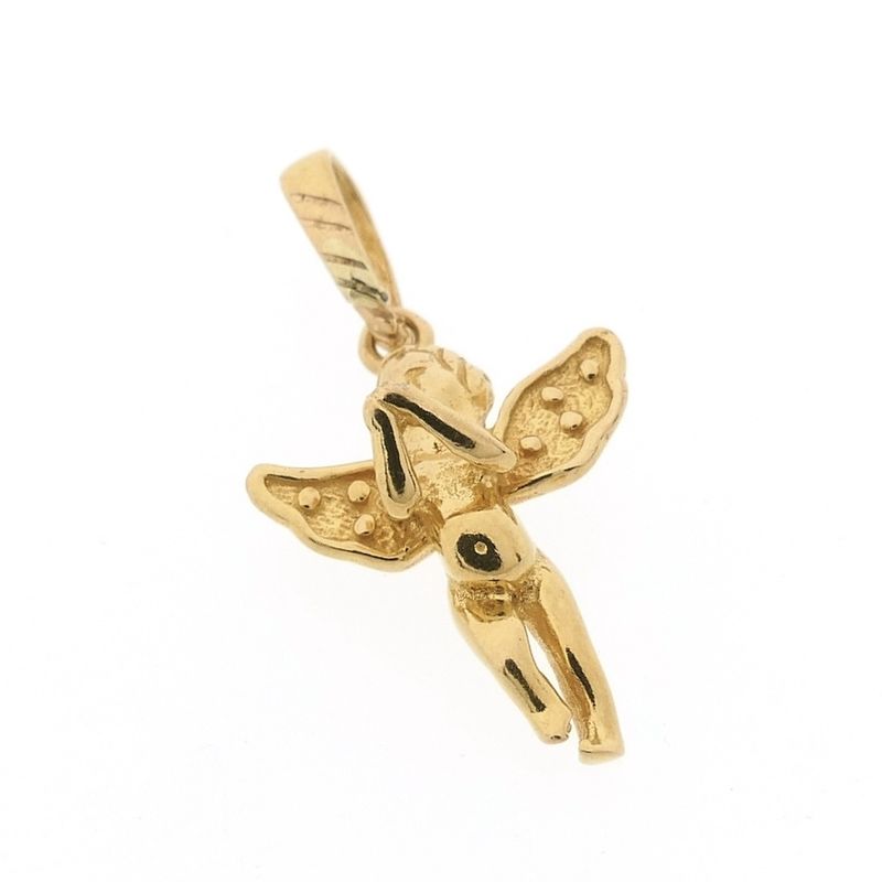 Image 3 of 18 carat gold pendant of an angel