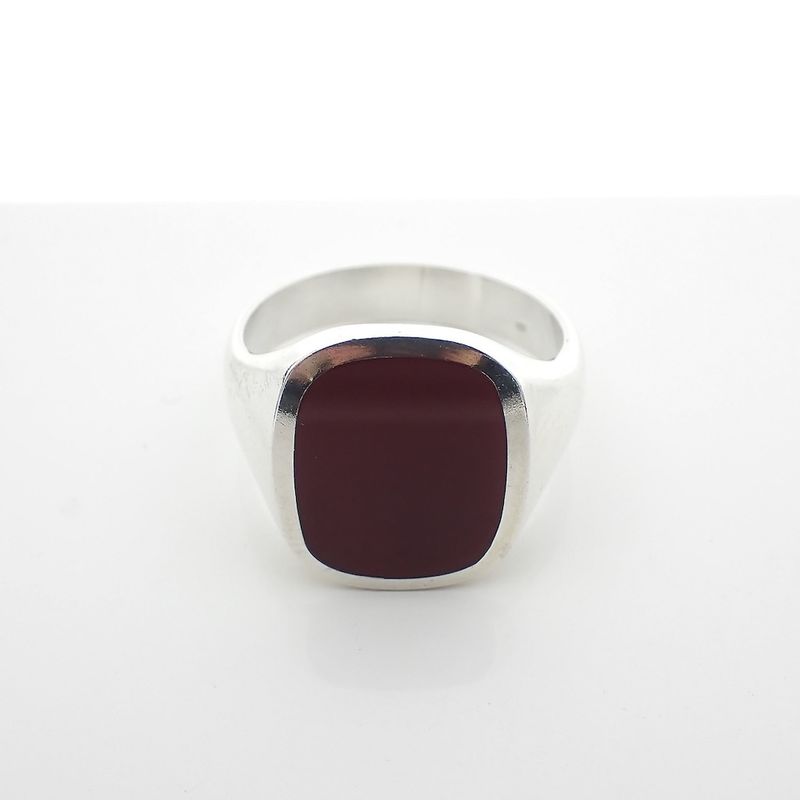 Image 5 of Signet ring set with carnelian