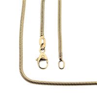 Gold snake link chain | 42 cm