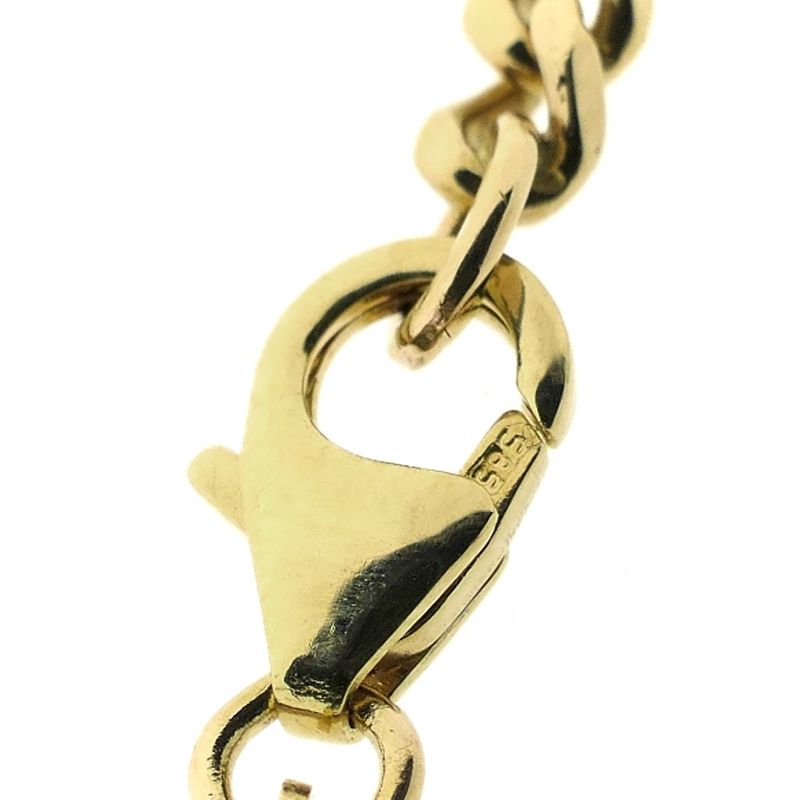 Image 7 of Gold gourmet link chain | 47.5 cm