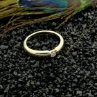 Image 2 of Gold (wedding) ring with diamond | 0.12 ct.