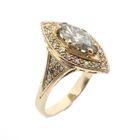 Image 1 of 18-karat vintage cocktail ring with diamonds | approx. 1.00 ct.