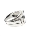 Image 3 of Silver signet ring with onyx stone