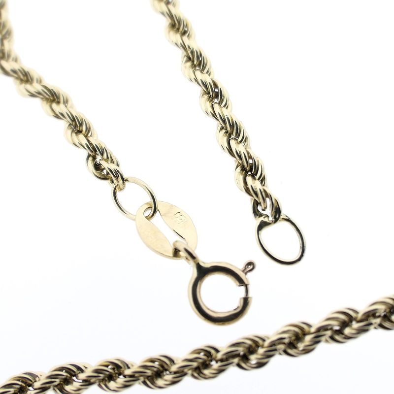 Image 7 of Golden twisted link chain.