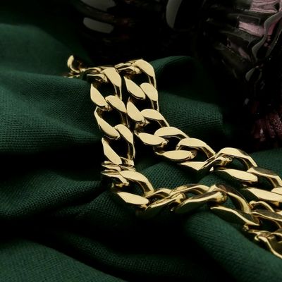 Image 2 of Solid gold gourmet link bracelet | 23.5 cm