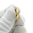 Image 9 of Gold subtle stud earrings with diamond; 0.05 ct.