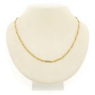 Image 1 of Gold link chain with bars