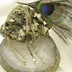 Image 2 of Gold flat gourmet link chain | 46.5 cm