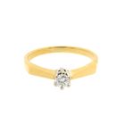 Image 7 of Gold solitaire ring with diamond | 0.15 ct.