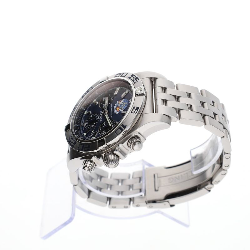 Image 15 of Breitling Chronomat 44 'Blue Impulse' Limited Edition AB01107E; Chronograph men's watch