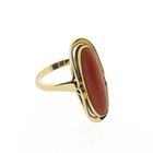 Image 6 of Gold ring with red coral | Vintage
