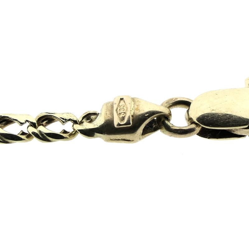 Image 5 of Two-tone gold Figaro link chain