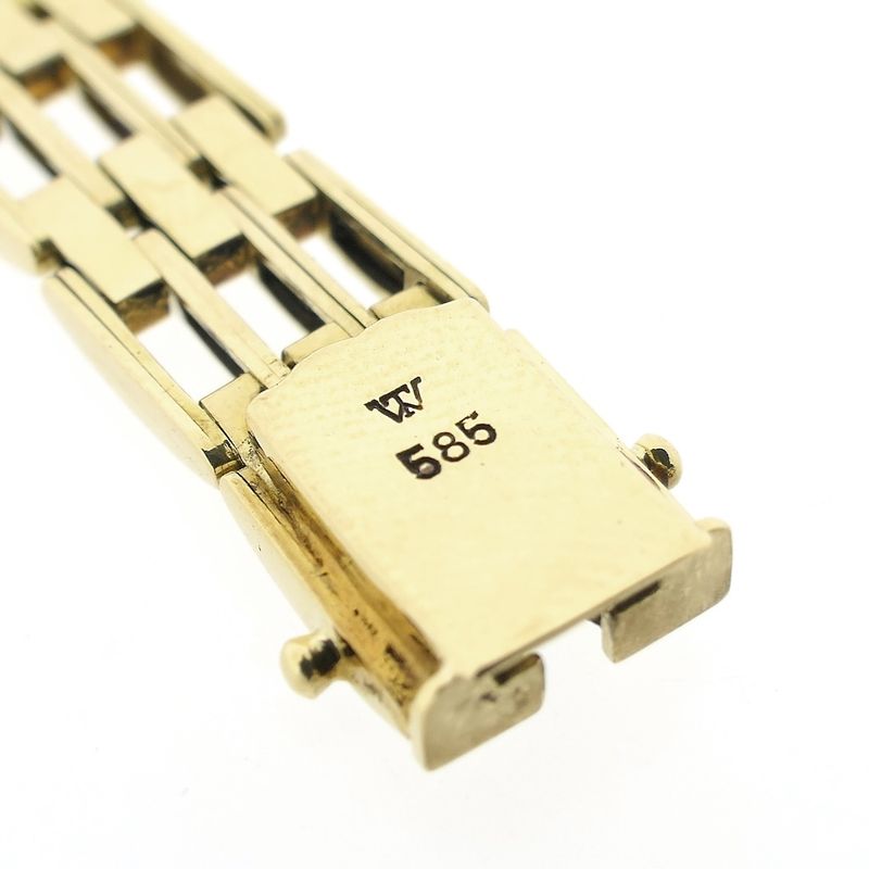 Image 6 of Gold fantasy/tank link bracelet | 17.5 cm