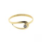 Image 5 of 18 carat gold solitaire ring with diamond | 0.015