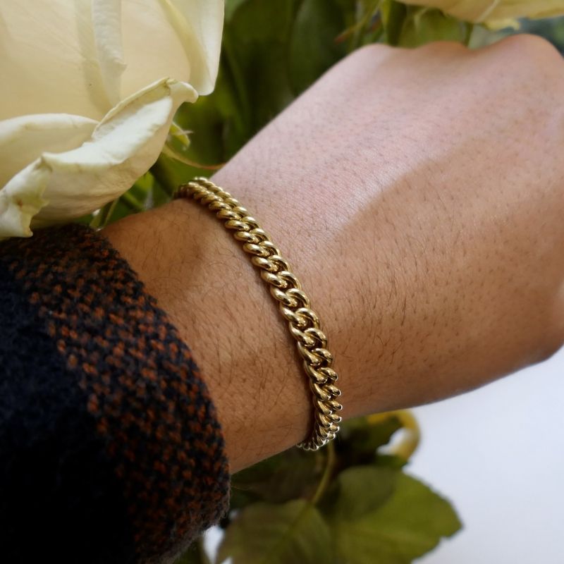 Image 7 of Gold gourmet link bracelet