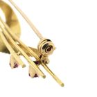 Image 5 of Gold brooch with pearl and ruby