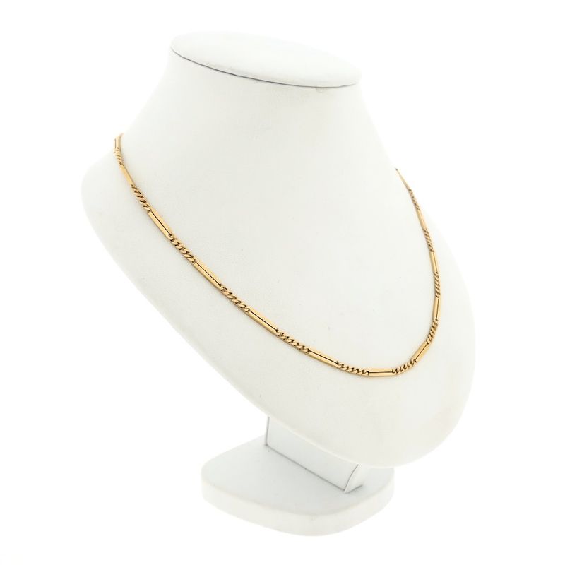 Image 6 of 18-karat gold gourmet/fantasy link chain | 43 cm