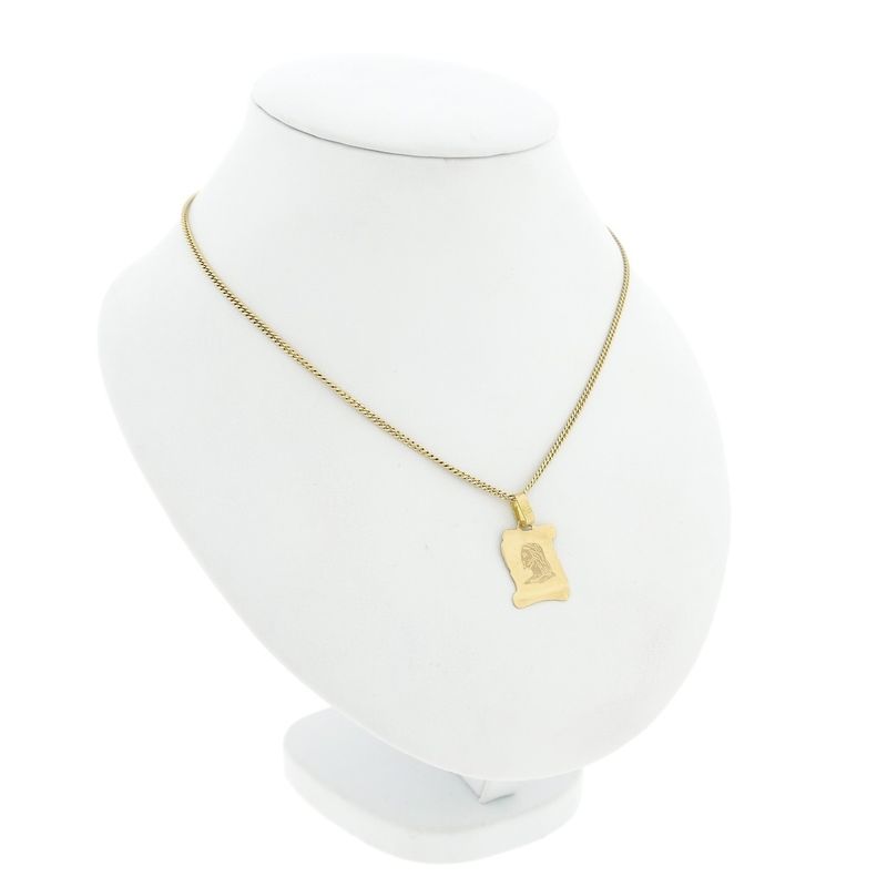 Image 8 of Gold pendant of the face of Jesus on parchment