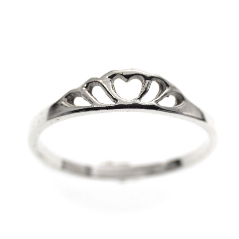 Image 2 of Silver ring with heart