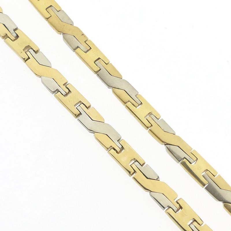 Image 5 of Two-tone gold fantasy link chain