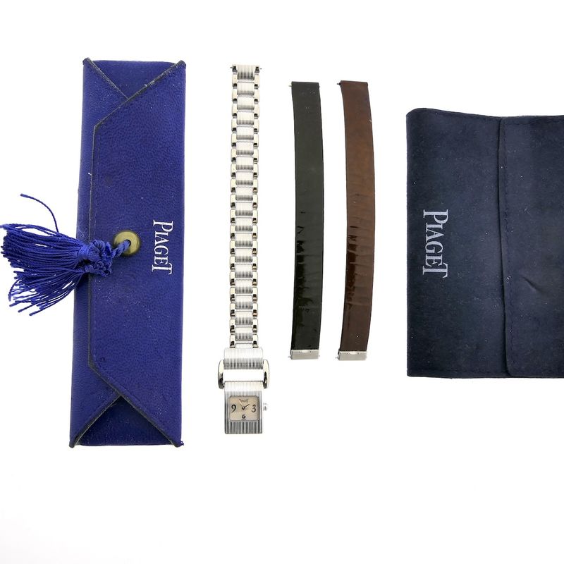 Image 18 of Piaget Miss Protocole 5221; 18k white gold women's watch with mother-of-pearl dial