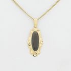 Image 11 of Vintage gold pendant with smoky quartz