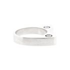 Image 8 of White Gold Cat Ears Ring with Diamonds; 0.08 ct.