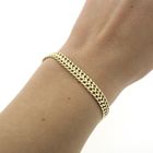 Image 3 of Gold French gourmet link bracelet | 18.5 cm