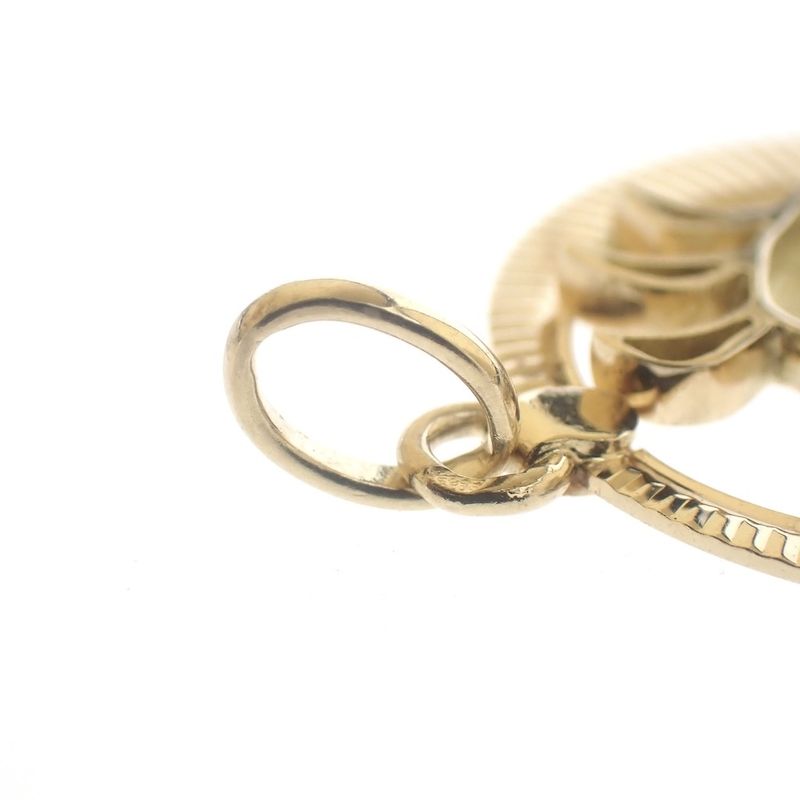 Image 6 of Gold zodiac sign pendant; Cancer | Fabiola