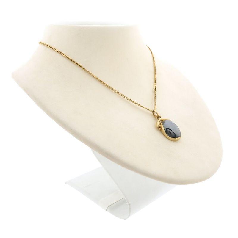 Image 7 of Gold pendant with hematite