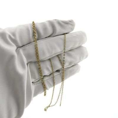 Image 2 of 18K Gold Anchor Link Chain | 61 cm