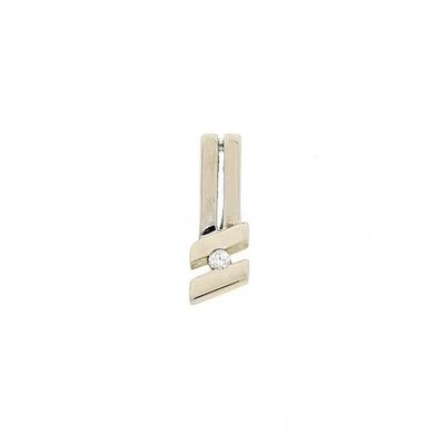 White gold pendant with diamond | 0.03 ct. Image 1 of White gold pendant with diamond | 0.03 ct.