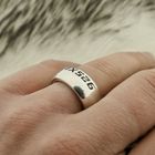Image 7 of Wide silver ring