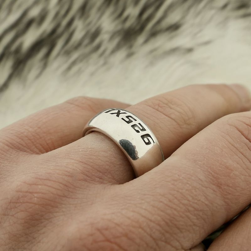 Image 7 of Wide silver ring
