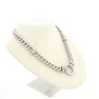 Image 3 of White gold gourmet link chain