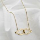 Image 4 of Gold anchor link chain with fixed pendant