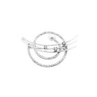 Afbeelding 1 van Witgouden broche gezet met een parel en diamanten; 0,07 ct.