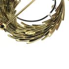 Image 7 of Vintage two-tone gold brooch with pearl and diamonds; 0.06 ct.