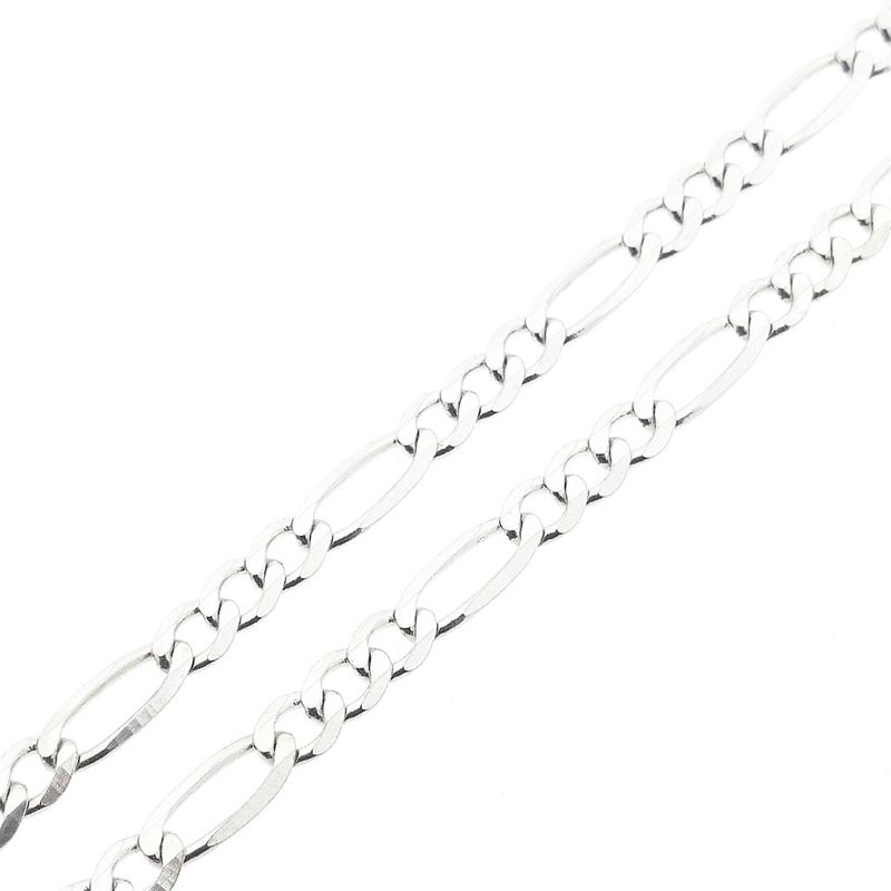Image 6 of Silver Figaro link chain | 70.5 cm